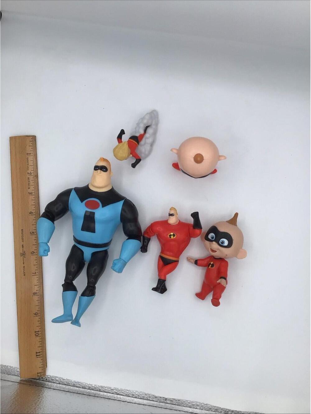 The Incredible Action Figures Mr Incredible 8” Baby Jack Jack & Dash Cloud